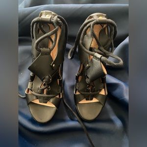 Versace Leather Caged Heels